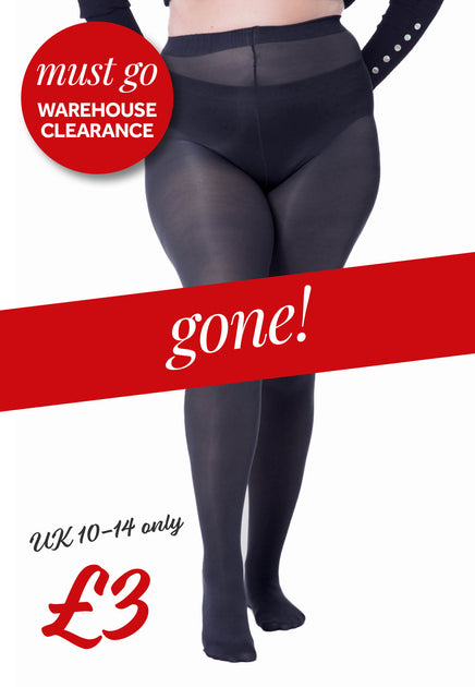 Albers 40 denier opaque tights - Black - CLEARANCE – The Big Bloomers  Company