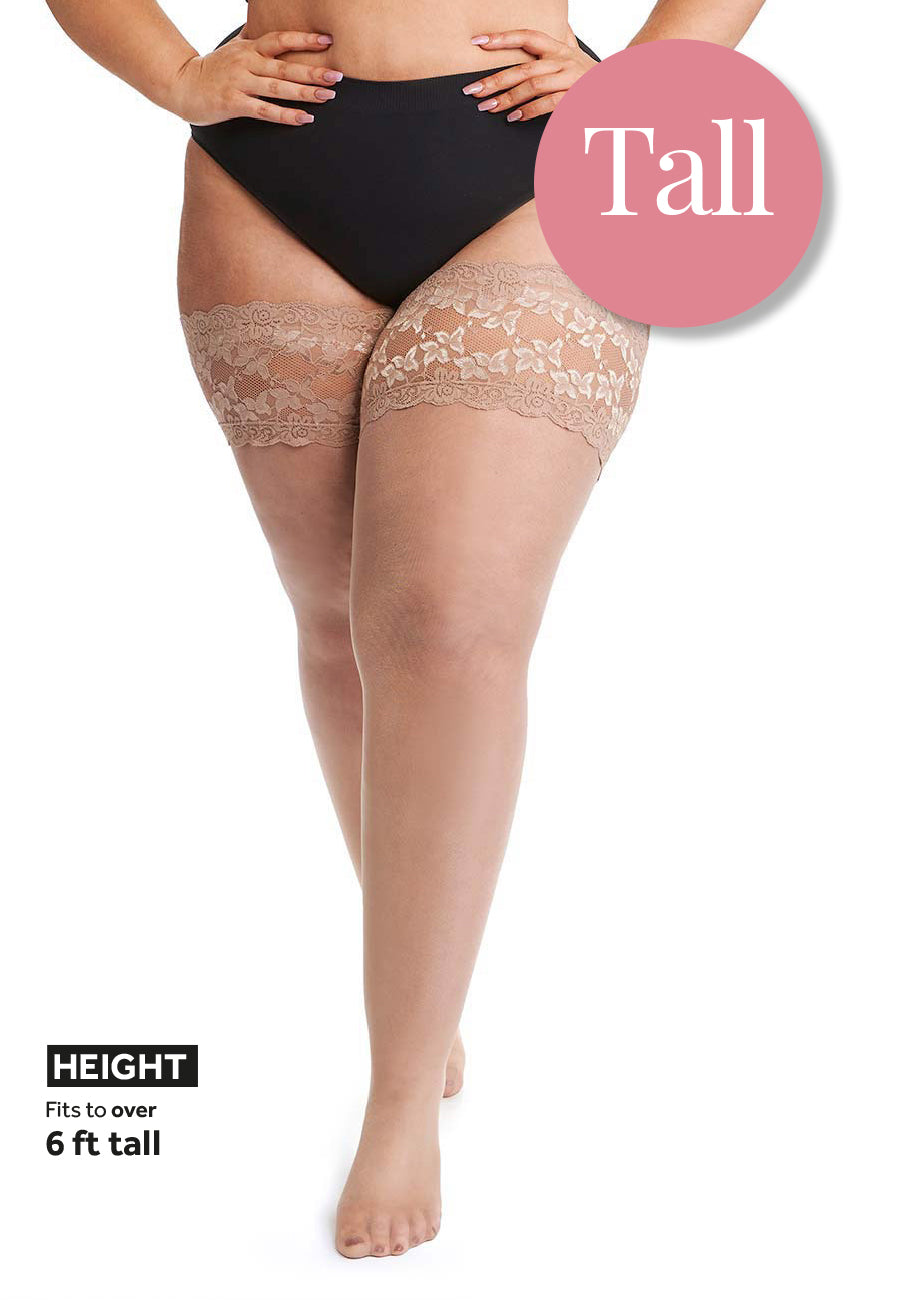 All Woman lace top 20 denier hold ups TALL