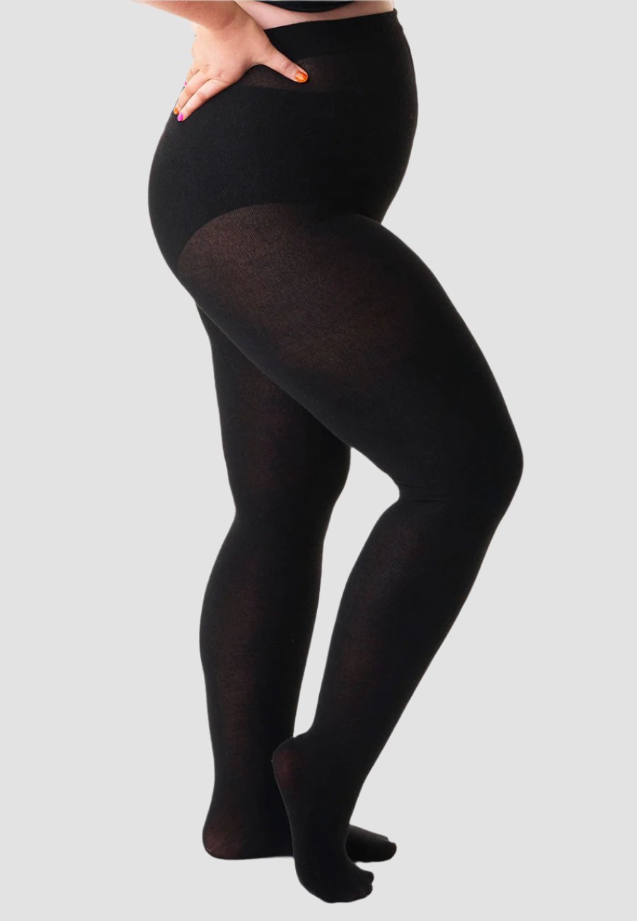 All Woman plus size cashmere tights The Big Bloomers Company