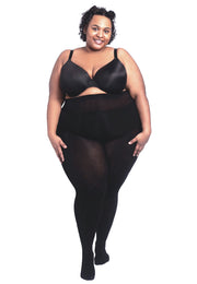 All Woman plus size cashmere tights – The Big Bloomers Company