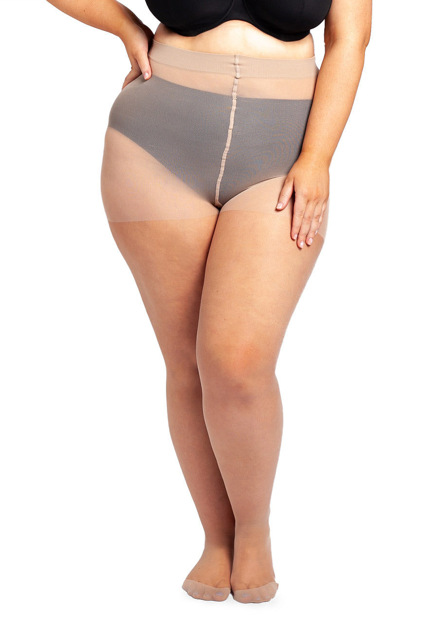 Plus Size Pantyhose for Women Soft Sheer Queen Tights